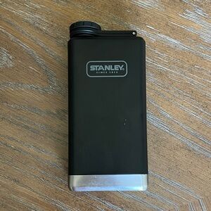 Stanley Matte Black Flask with Silver Base
